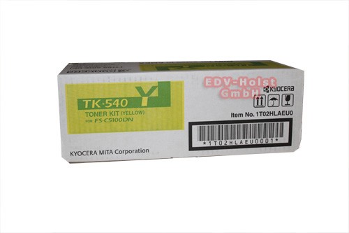 Kyocera TK-540Y, Toner, ca. 4.000 Seiten, yellow