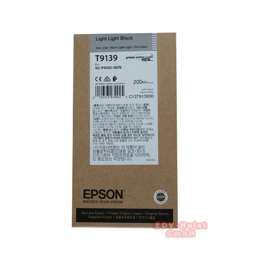 Epson T9139 Tinte, Light Light Black