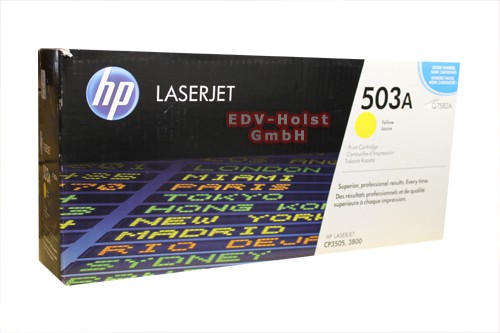 HP Q7582A / 503A, Toner, ca. 6.000 Seiten, yellow