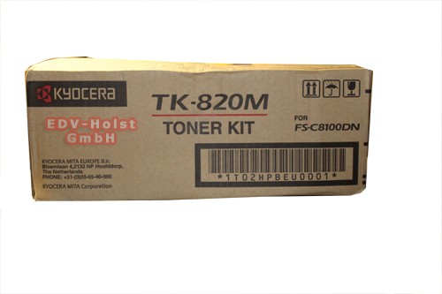 Kyocera TK-820M, Toner, ca. 7.000 Seiten, magenta