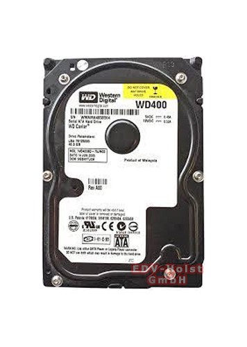 Western Digital HDD, WD400BD, 40GB, 3,5" S-ATA, gebraucht