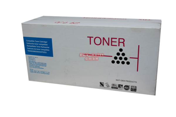 Rebuilt Brother Toner TN-350, 2000, 2025,2070,25J, ca. 5.000 Seiten, Black