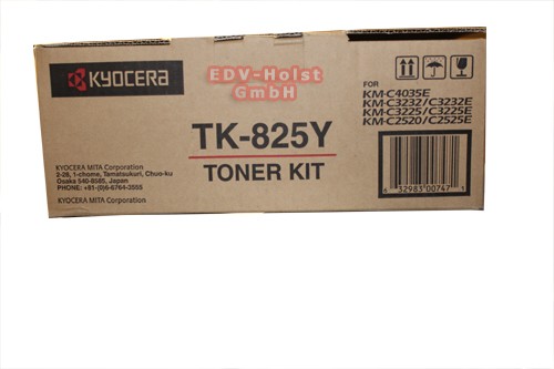 Kyocera TK-825Y, Toner, ca. 7.000 Seiten, yellow