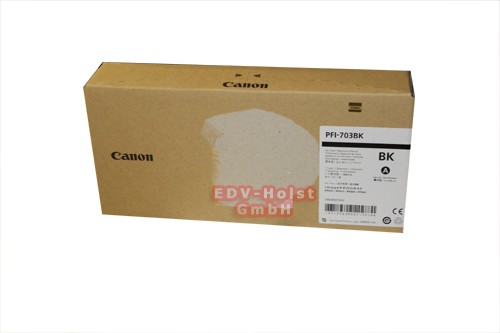 Canon PFI-703 BK Tinte, 700 ml, black, MHD 03/2022