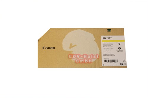 Canon PFI-703 Y Tinte, 700 ml, yellow, MHD 06/19