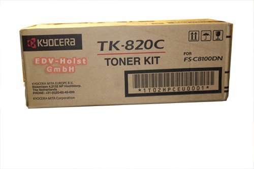 Kyocera TK-820C, Toner, ca. 7.000 Seiten, cyan