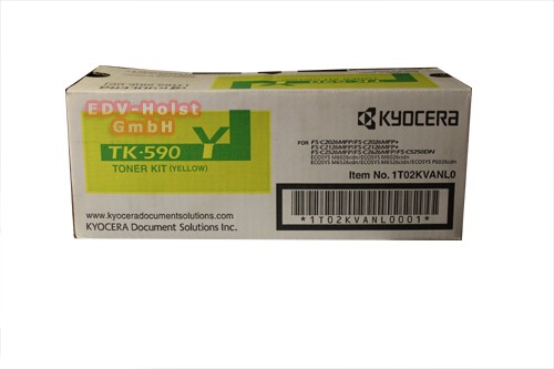 Kyocera TK-590Y, Toner, ca. 5.000 Seiten, yellow