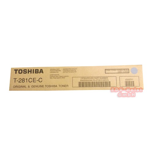 Toshiba T-281 CE-C, Toner, ca. 10000 Seiten, Cyan