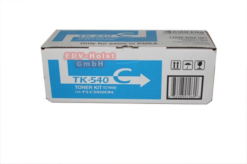 Kyocera TK-540C, Toner, ca. 4.000 Seiten, cyan